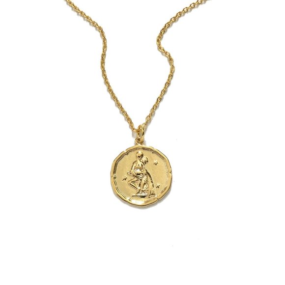 Zodiac Aquarius Sign Necklace - Picture 8 of 8